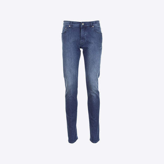 Broek jeans blauw