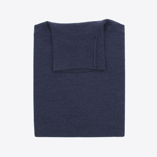 Pull jeansblauw merinos