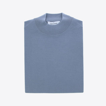 Pull lichtblauw merinos