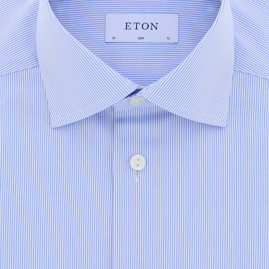 Hemd blauw streep regular fit