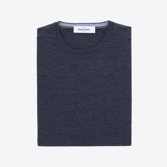 Pull donkergrijs merinos