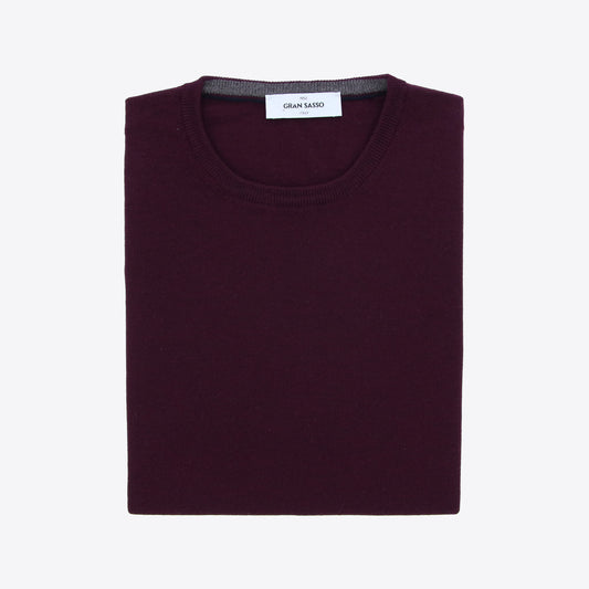 Pull bordeaux merinos