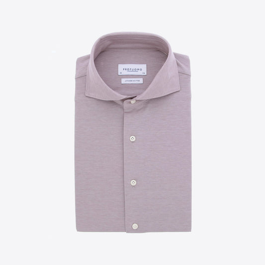 Hemd aubergine jersey