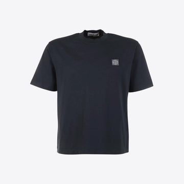T-shirt donkerblauw boxy