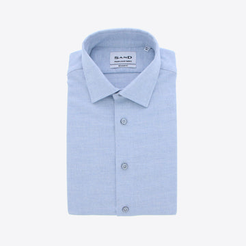 Hemd lichtblauw flannel State Soft