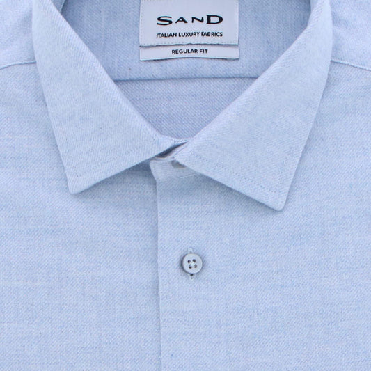 Hemd lichtblauw flannel State Soft