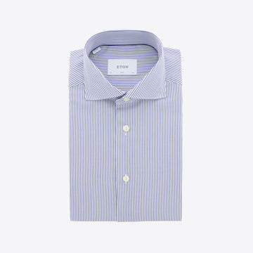 Hemd blauw streep fit