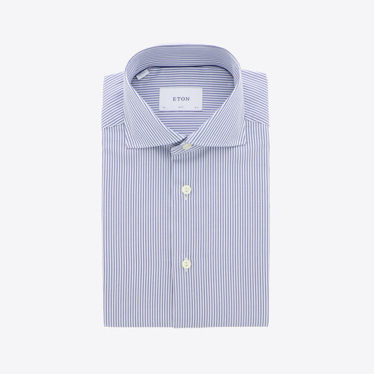 Hemd blauw streep fit