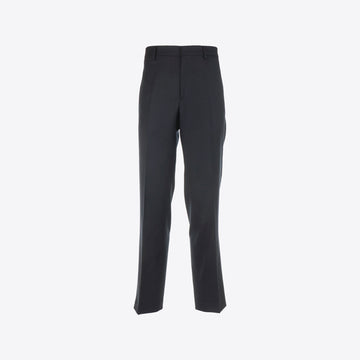 Broek donkerblauw loose flanel