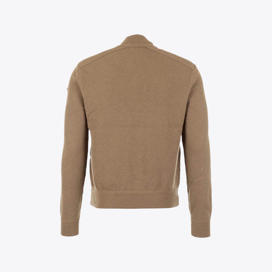 Cardigan camel  wol nylon