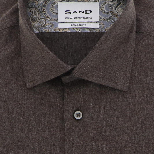 Hemd bruin  flannel State Soft