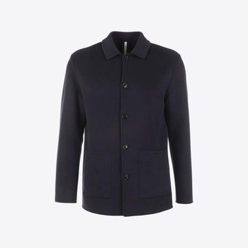 Hemd donkerblauw wol