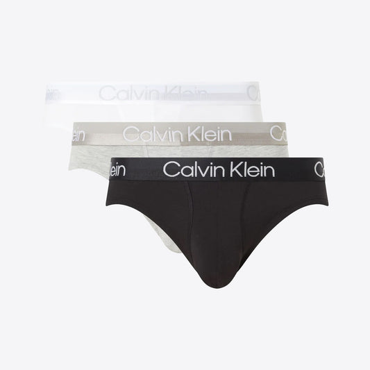 Slip 3 pack zwart wit grijs