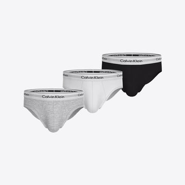 Slip 3 pack wit grijs zwart