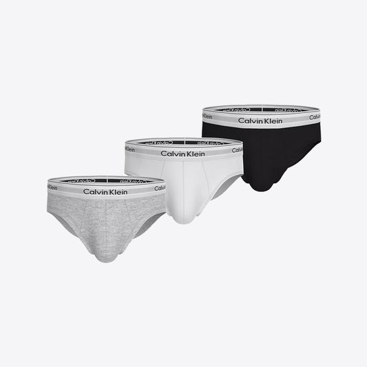 Slip 3 pack wit grijs zwart