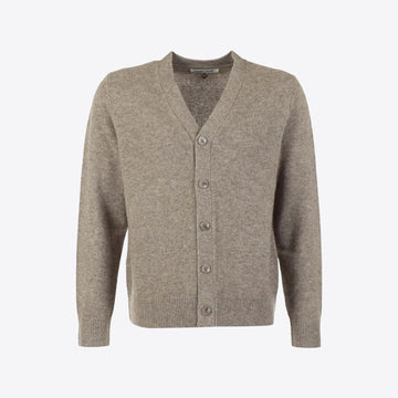 Cardigan beige knopen Yak