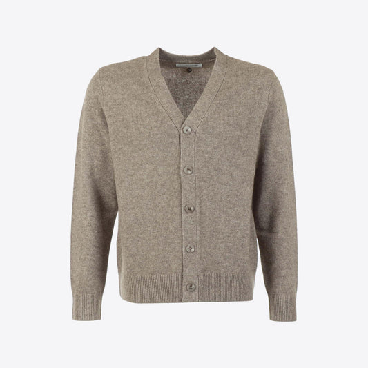 Cardigan beige knopen Yak