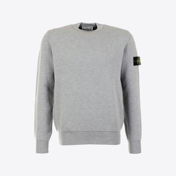 Pull grijs bouclee