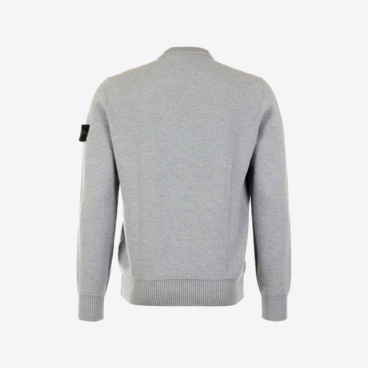 Pull grijs bouclee