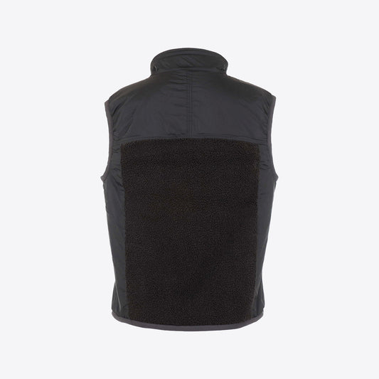 Gilet zwart fleece + nylon vital