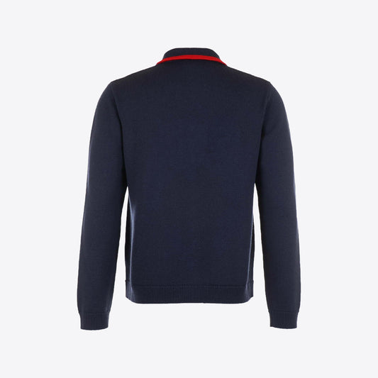 Cardigan donkerblauw rits