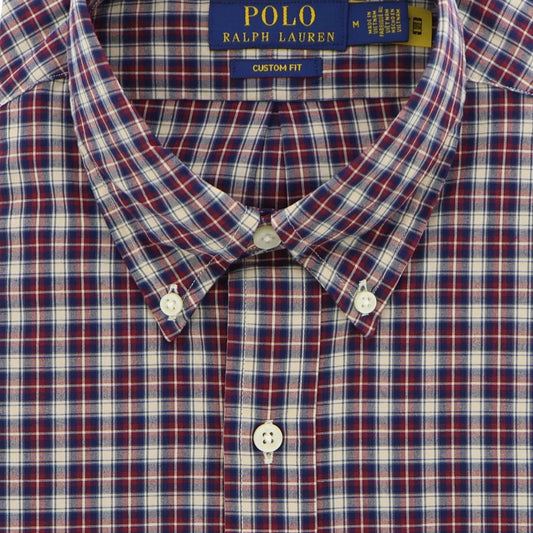 Hemd bordeaux ruitje