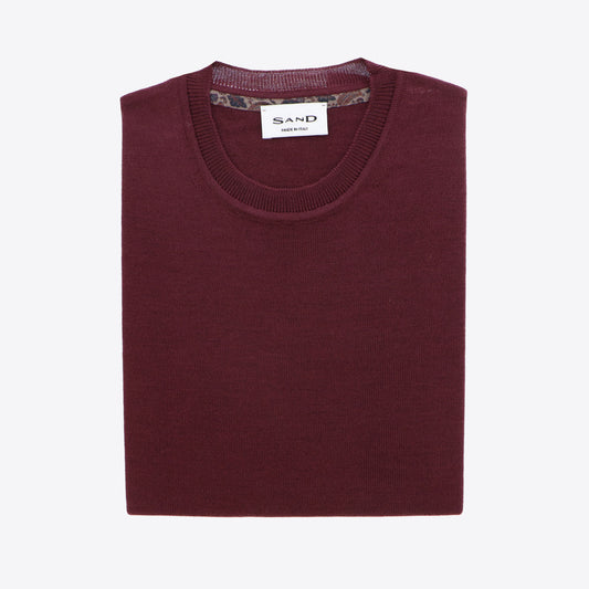 Pull bordeaux merinos IQ