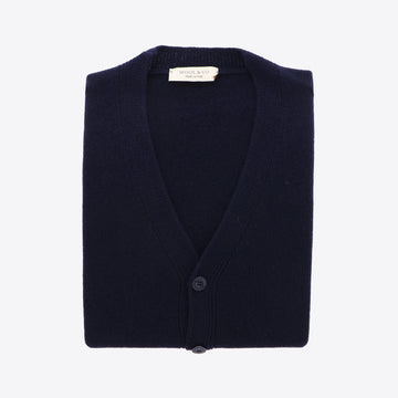 Cardigan donkerblauw knopen