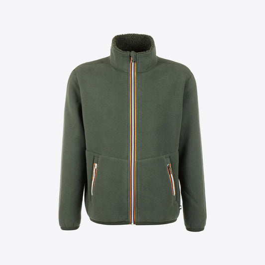 Cardigan kaki fleece pascal