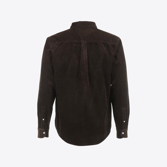 Hemd bruin velours