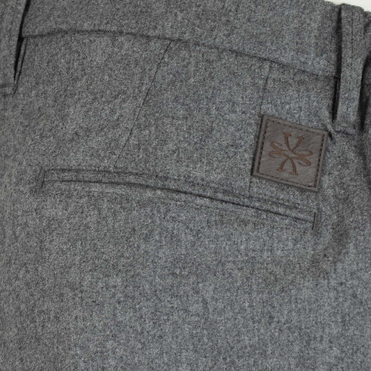 Broek grijs flanel Jannik