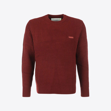 Pull bordeaux rib