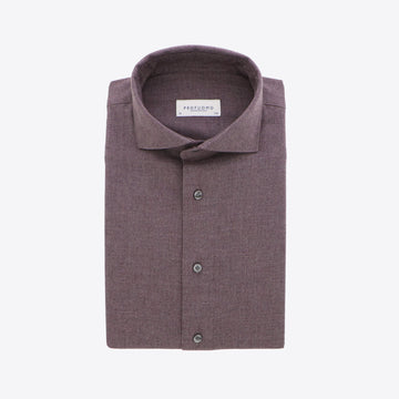 Hemd aubergine flannel