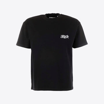 T-shirt zwart flower