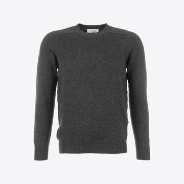 Pull donkergrijs lamswol