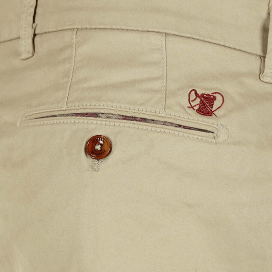 Broek beige katoen