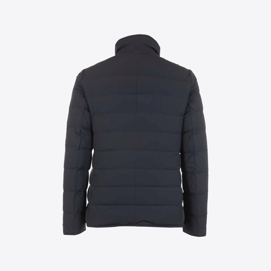 Jas donkerblauw doorstikt