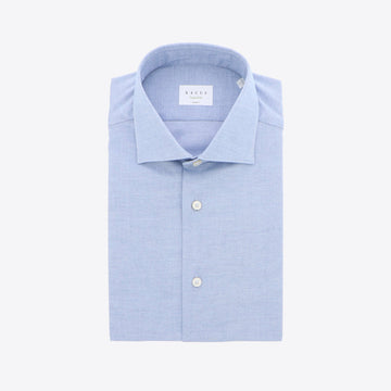 Hemd blauw melange