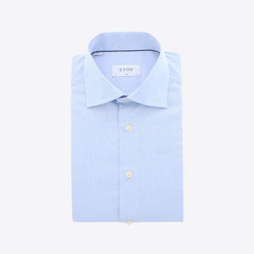 Hemd blauw fit manchetknopen