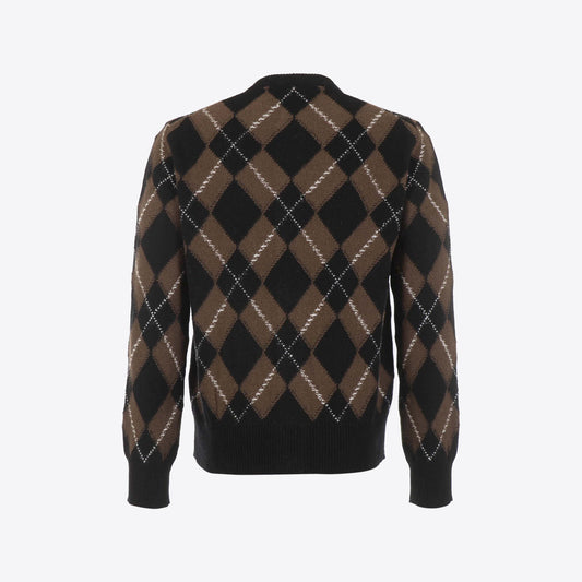 Cardigan bruin  ronde hals