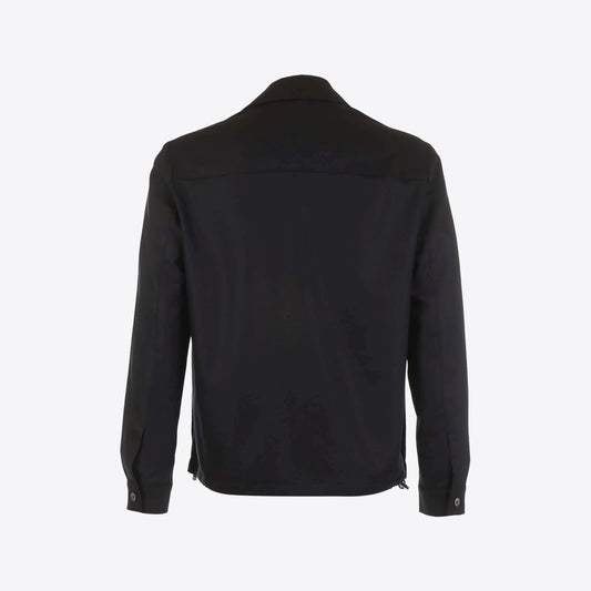 Hemd zwart zip