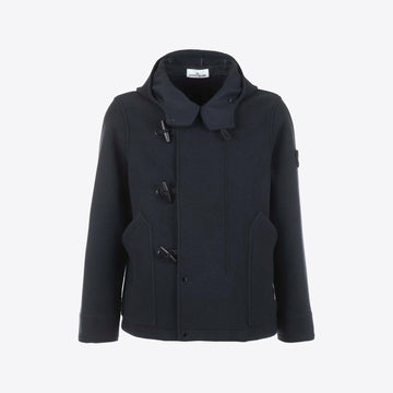 Jas donkerblauw wol