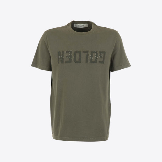 T-shirt kaki washed
