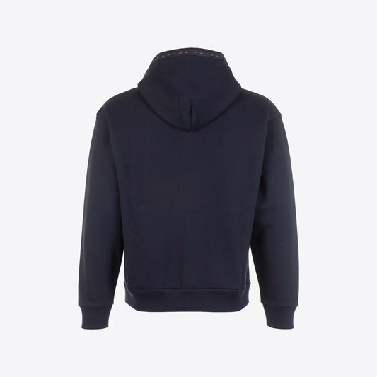 Cardigan donkerblauw sweat kap