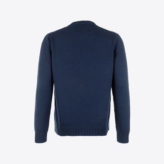 Pull donkerblauw crest