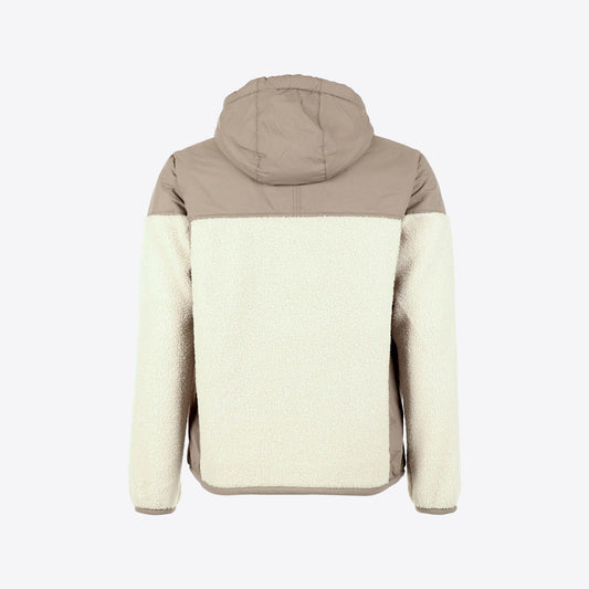 Cardigan beige fleece nylon samson