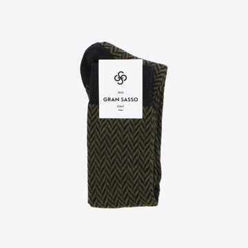 Sokken groen chevron