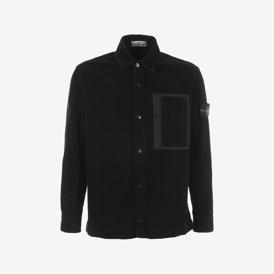 Hemd zwart velours