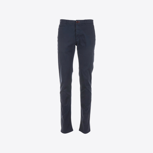 Broek donkerblauw katoen