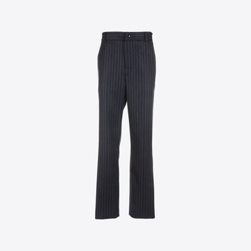 Broek donkerblauw streep